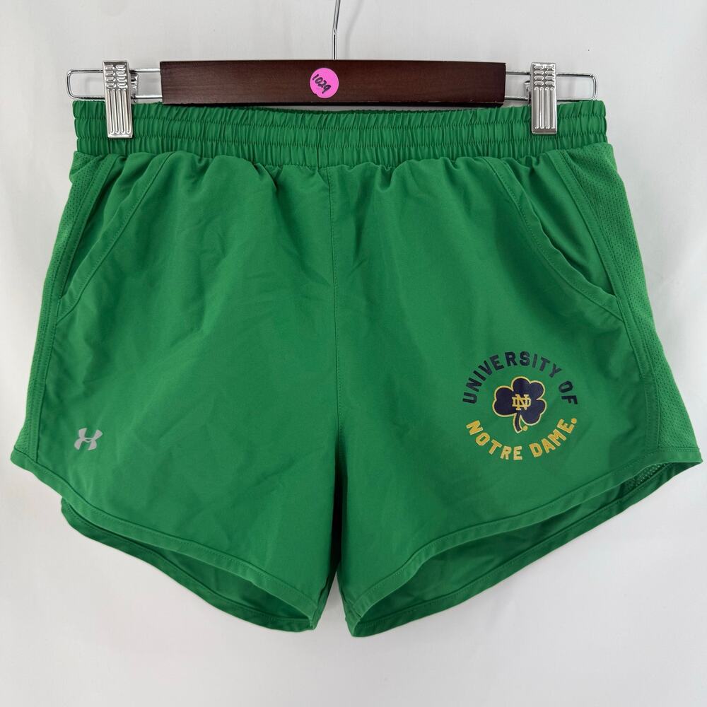 Under Armour HeatGear Notre Dame Lined Athletic Shorts Women’s Small
